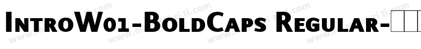 IntroW01-BoldCaps Regular字体转换